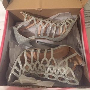 Beautiful silver shoes