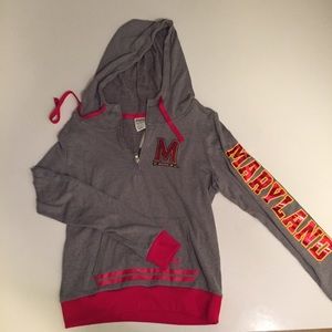 VS PINK - University of Maryland 1/4 zip hoodie!