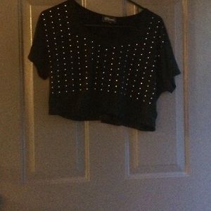 Bejeweled crop-top