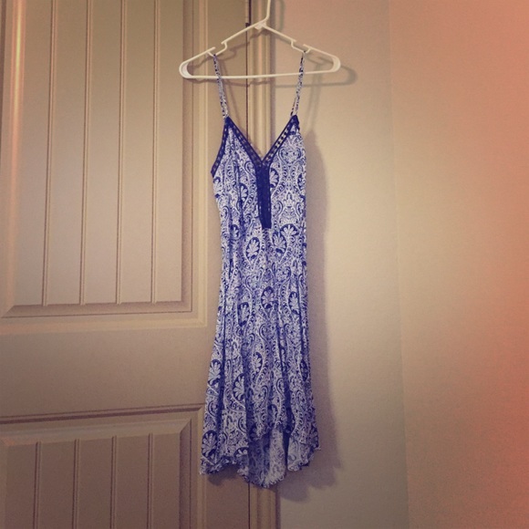 Blue and White Summer Dress