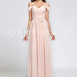 Blush pink prom dress