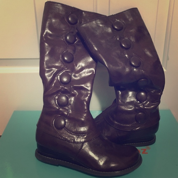 M2 by Miz Mooz Soft Leather Buttoons Boots