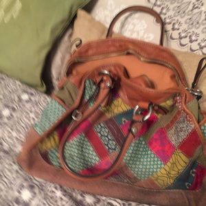 Patchwork Fossil Bag