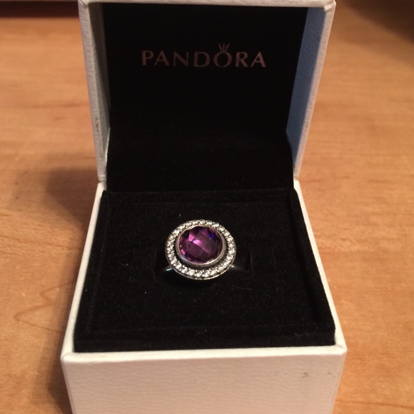 Pandora Jewelry - Pandora Brilliant Legacy Stackable Ring, Purple CZ