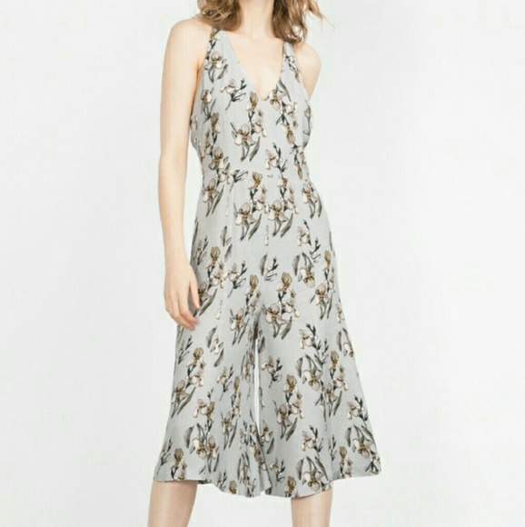 Zara orchid print jumpsuit
