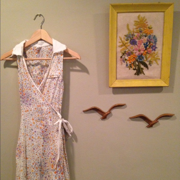 Free People Collared Wrap Dress