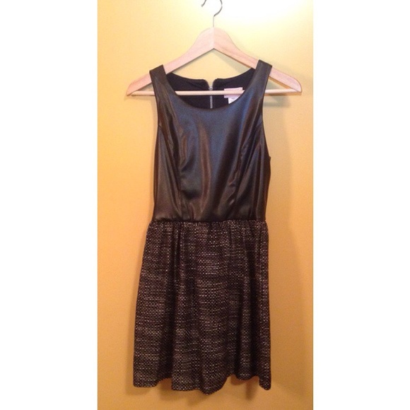 Love Ady faux leather dress