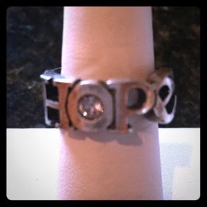 Cute stretchy HOPE ring