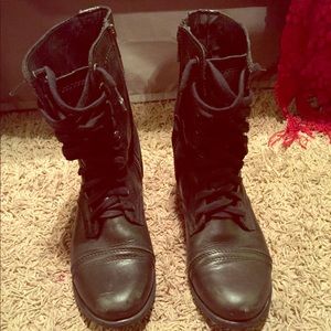 Steve Madden combat boots!