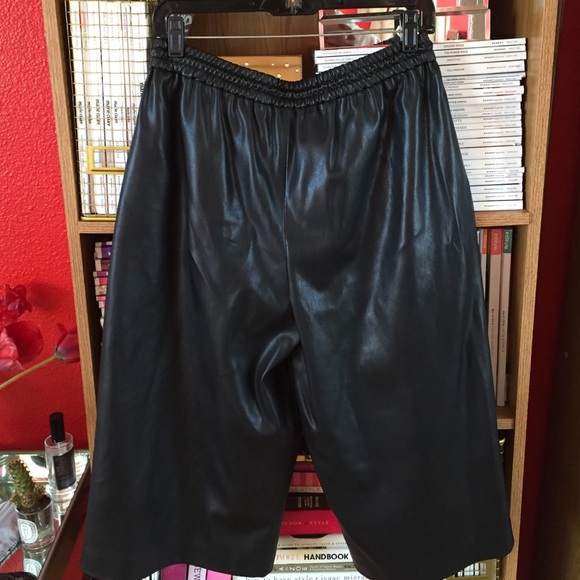 Zara Pants - Zara faux leather culottes Zara Pants - Zara faux leather culottes