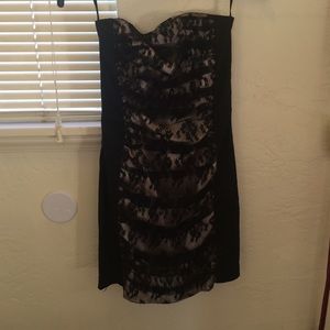 Little black lace dress.