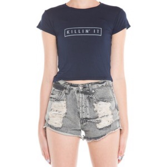 Brandy Melville "Killin' It" Crop Top