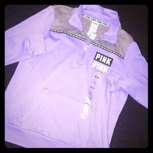 BRAND NEW Purple Vs Half Zip