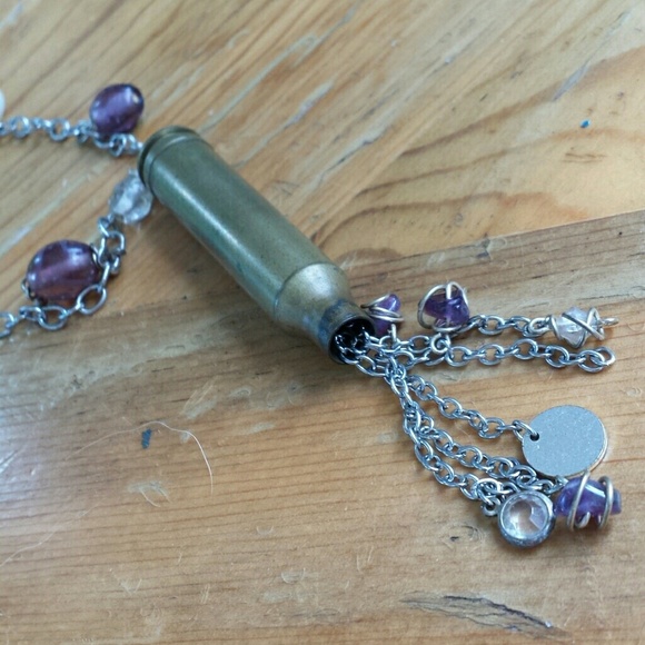 Bullet Rear-View Mirror Decoration | Purple - Picture 2 of 2