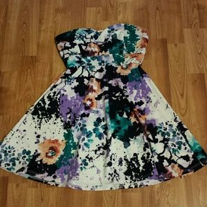 Strapless sweetheart neckline dress