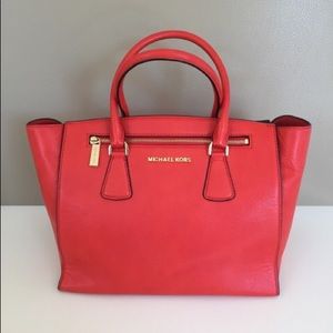Michael Kors Large Sophie Satchel in Mandarin