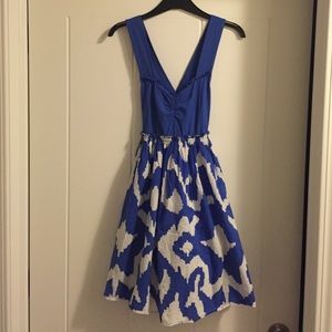 Anthropologie blue and white dress, size small