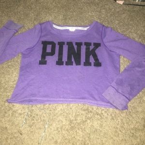 Victoria secret PINK cropped sweatshirt