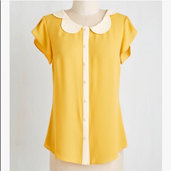 Yellow Modcloth Blouse