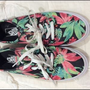 Floral Print Vans Sneakers