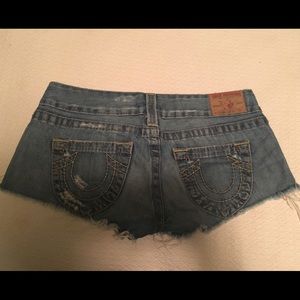 True religion daisy duke jean shorts