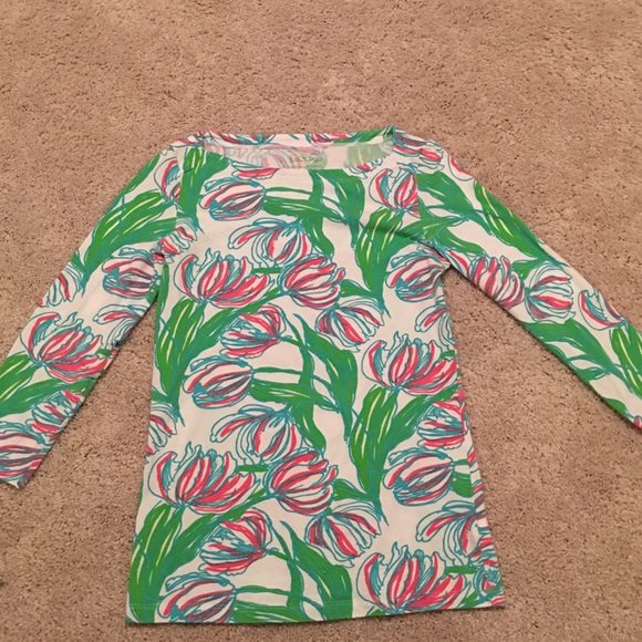 Lilly Pulitzer XS cotton 3/4 shirt