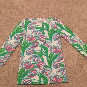 Lilly Pulitzer XS cotton 3/4 shirt