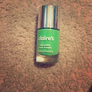 Claire's "lime time" nail polish