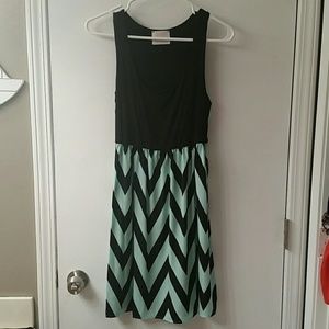 Black and Teal dress