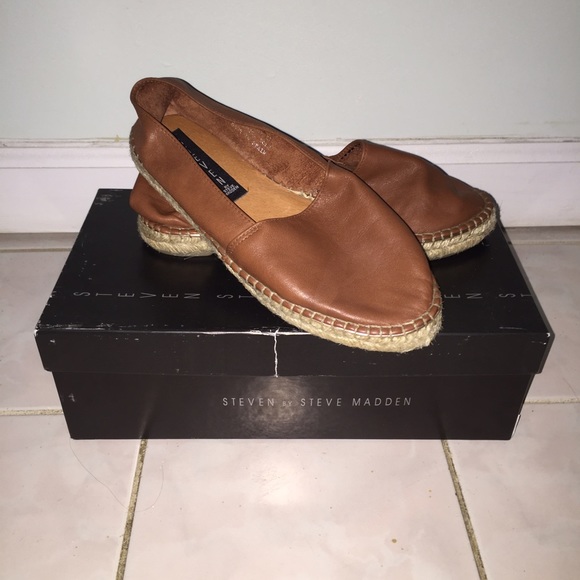 Steve Madden Cognac Espadrille Flats - Picture 3 of 4