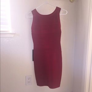 Bebe red bandage dress