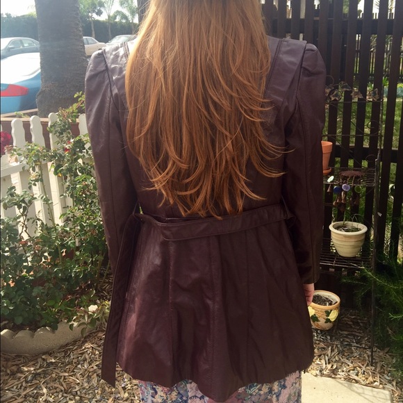 ✌️Vintage Leather Oxblood Jacket - Picture 3 of 4