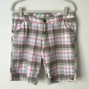 ✨NWOT✨Plaid Cotton Bermuda Shorts✨
