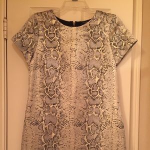 Sanctuary metallic silver and gold shift dress