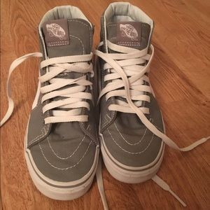 Grey Hi sk8 vans