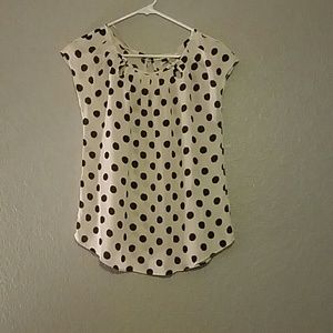 Lauren Conrad polka dot blouse