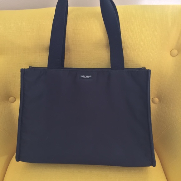 AUTHENTIC KATE SPADE BLACK NYLON LARGE TOTE!