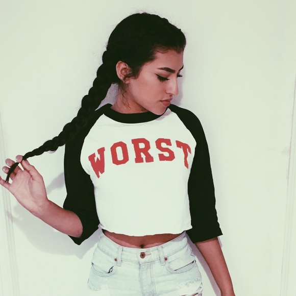 "worst" cropped t-shirt