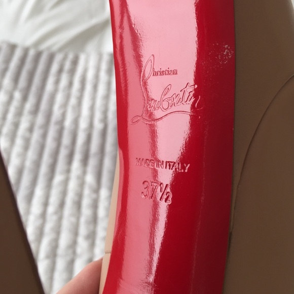 Christian louboutin alta Vicki nude peep toe pump - Picture 2 of 4