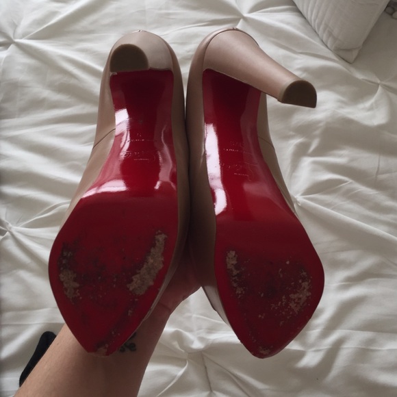 Christian louboutin alta Vicki nude peep toe pump - Picture 3 of 4