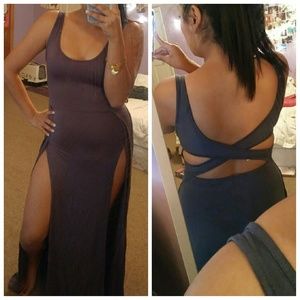 Gray Maxi Dress