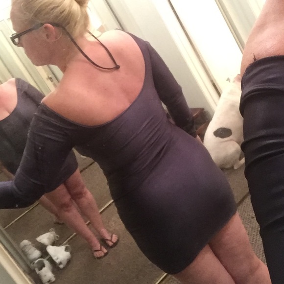 CUTEST LITTLE DRESS (GREY) - Picture 3 of 4