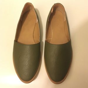 Army green flats