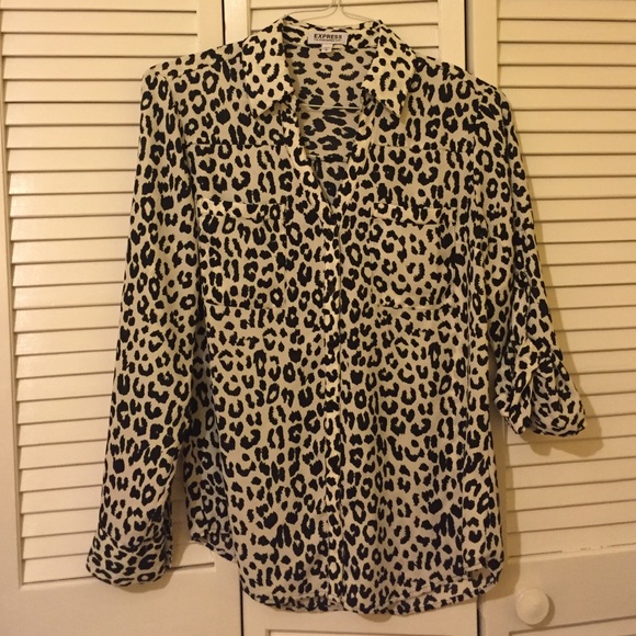 Express Button Down Blouse