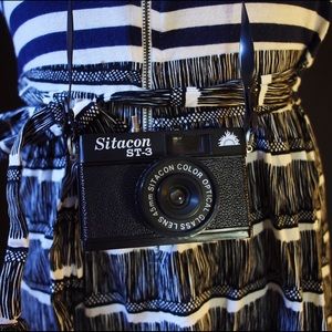 "Silence + Noise" Striped-Patterned Dress