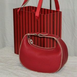COLE HAAN: Chic Red Petit Leather Bag - NWOT