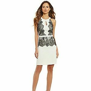 GIANNI BINI CLAUDIA LACE SHEATH DRESS