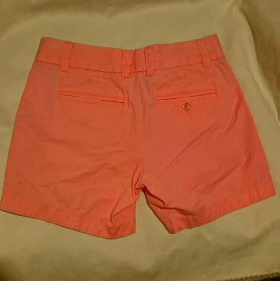 J. CREW Neon Pink Chino Shorts - Picture 2 of 4