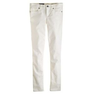 J. Crew Toothpick Jean. White, size 29T.