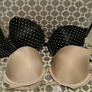 Lot of 2 VS Body push up bras 34D